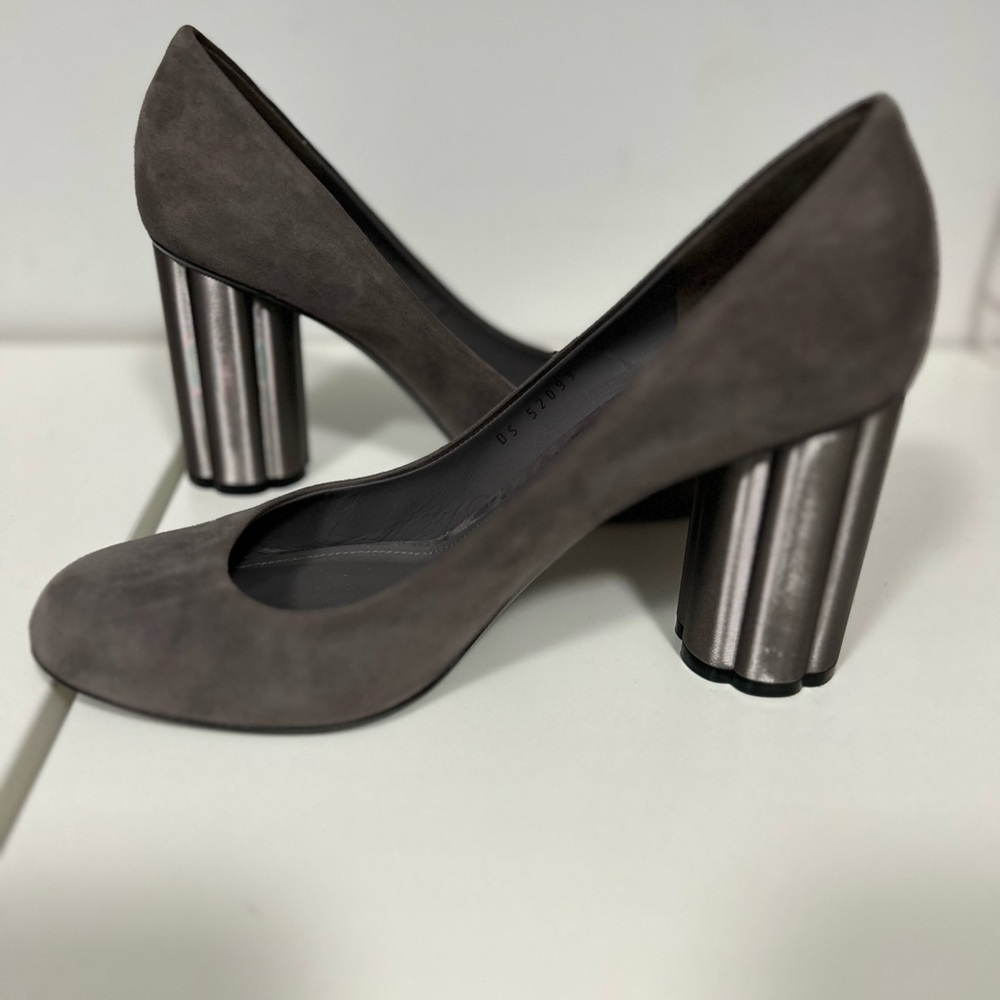 Ferragamo Luca suede 85 cm heels size 9